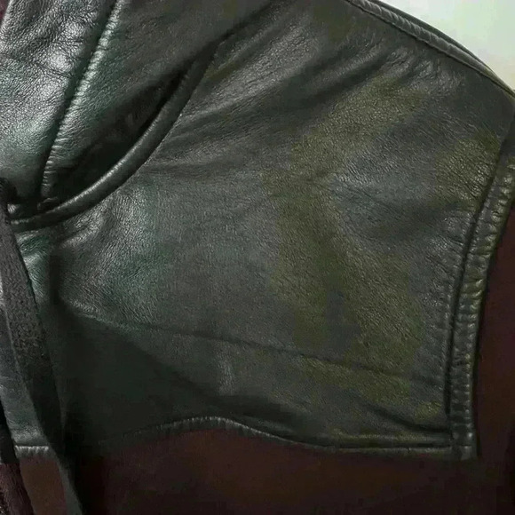 Marc by Marc Jacobs Hooded and Leather/Cotton Jacket - Picture 4 of 8